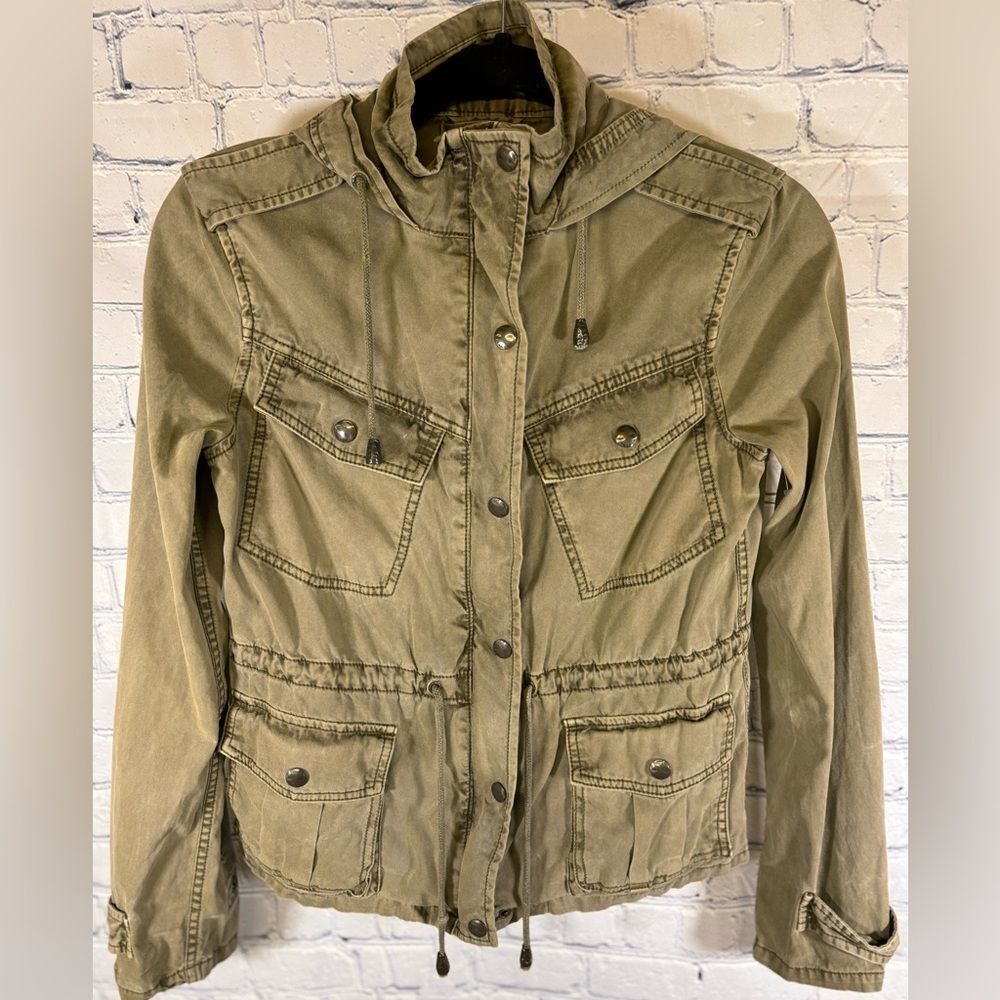 Aritzia Talula Trooper Military Army Green Utility Streetwear Cargo Jacket XS